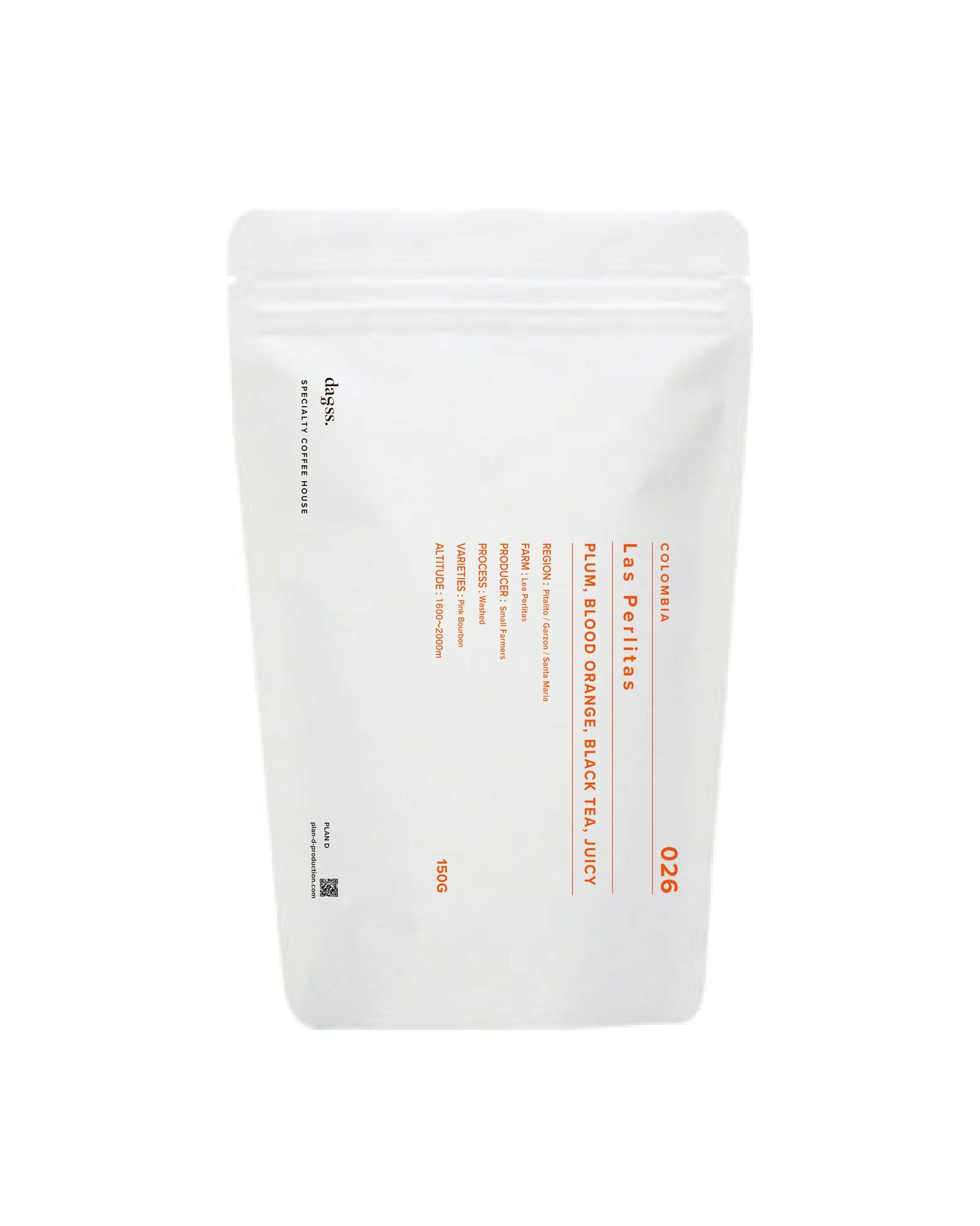 COLOMBIA Las Perlitas Pink Bourbon 150g