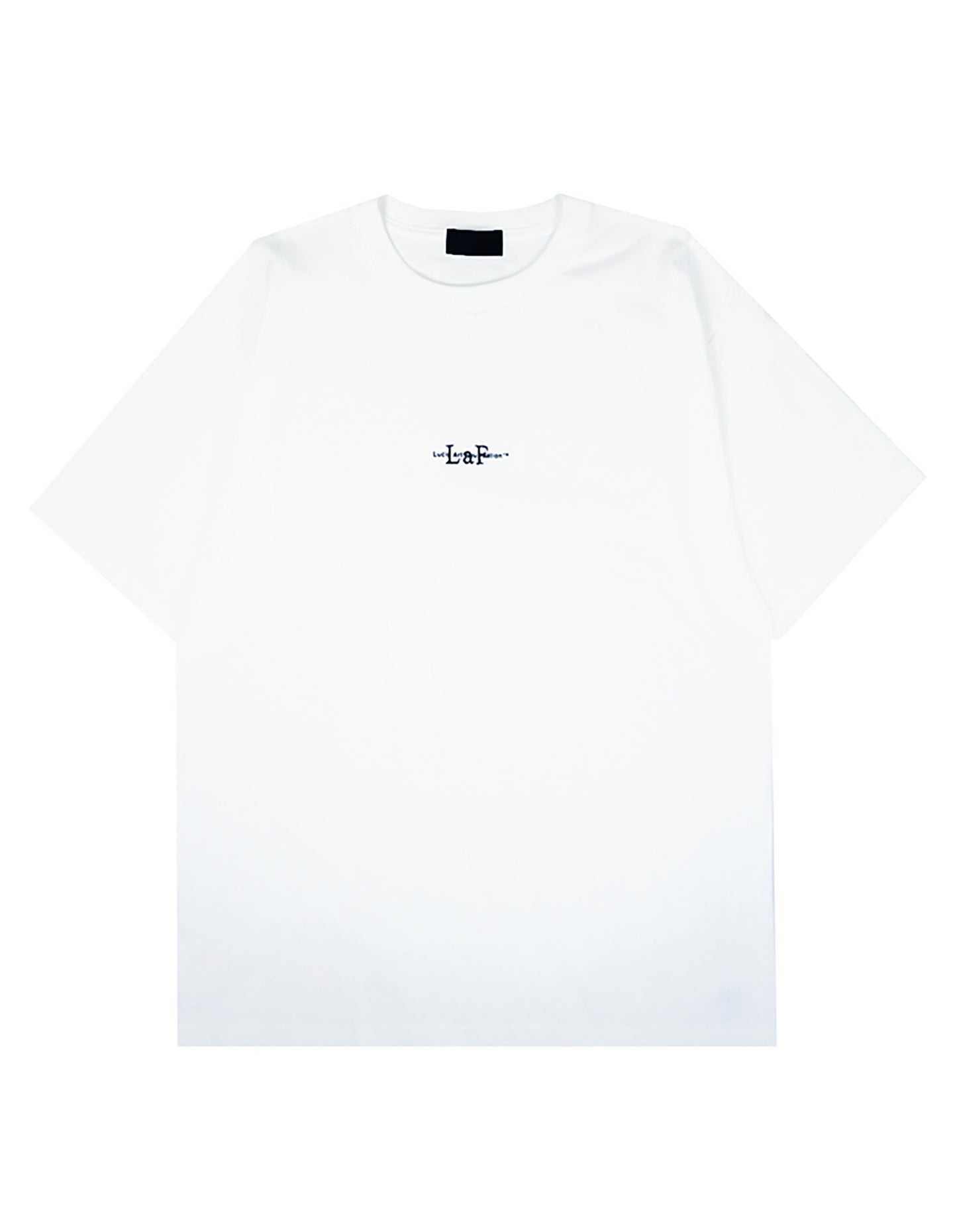 LOGO PRINT & EMBROIDERY "LaF" TEE WHITE