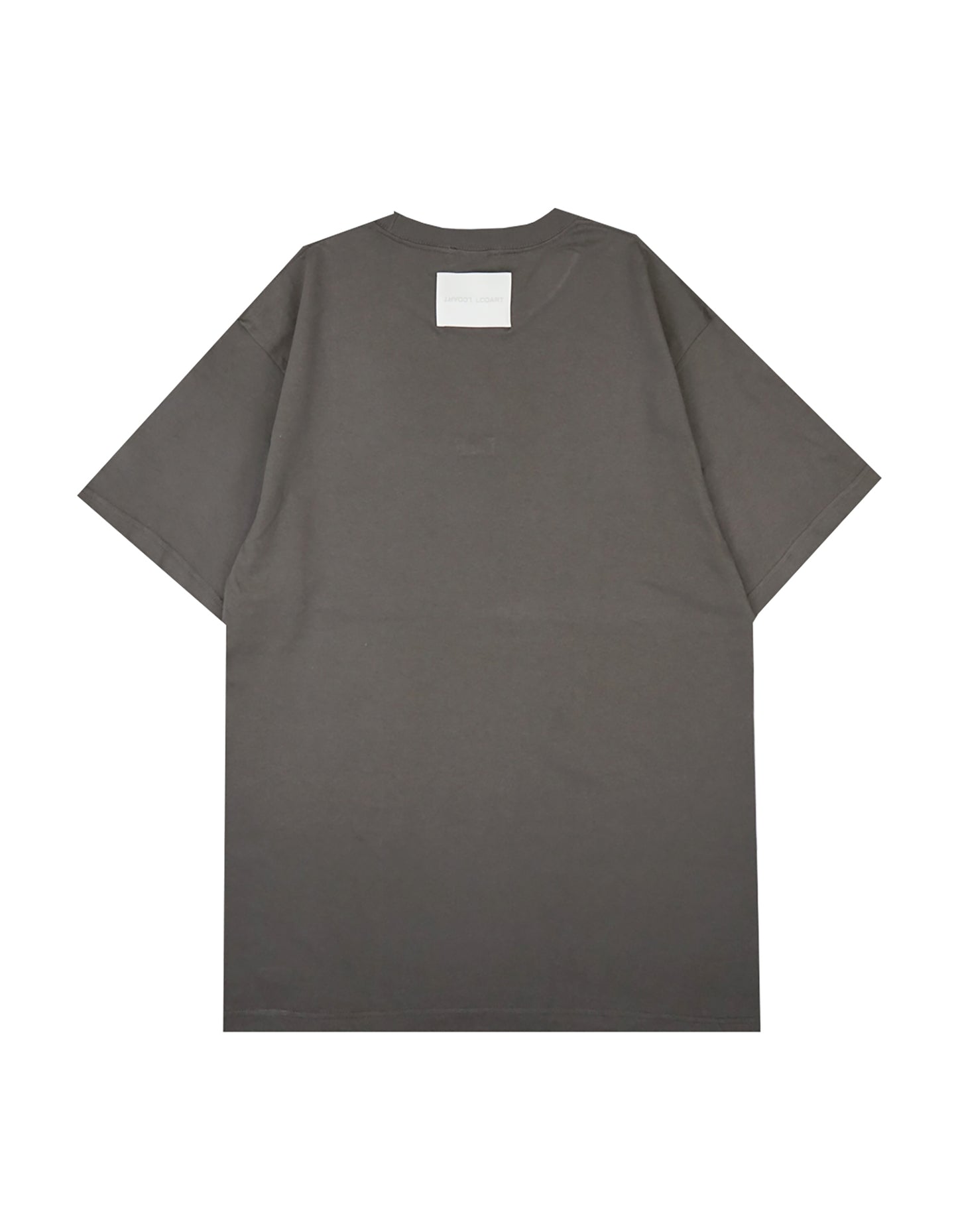 LOGO PRINT & EMBROIDERY "LaF" TEE CHARCOAL