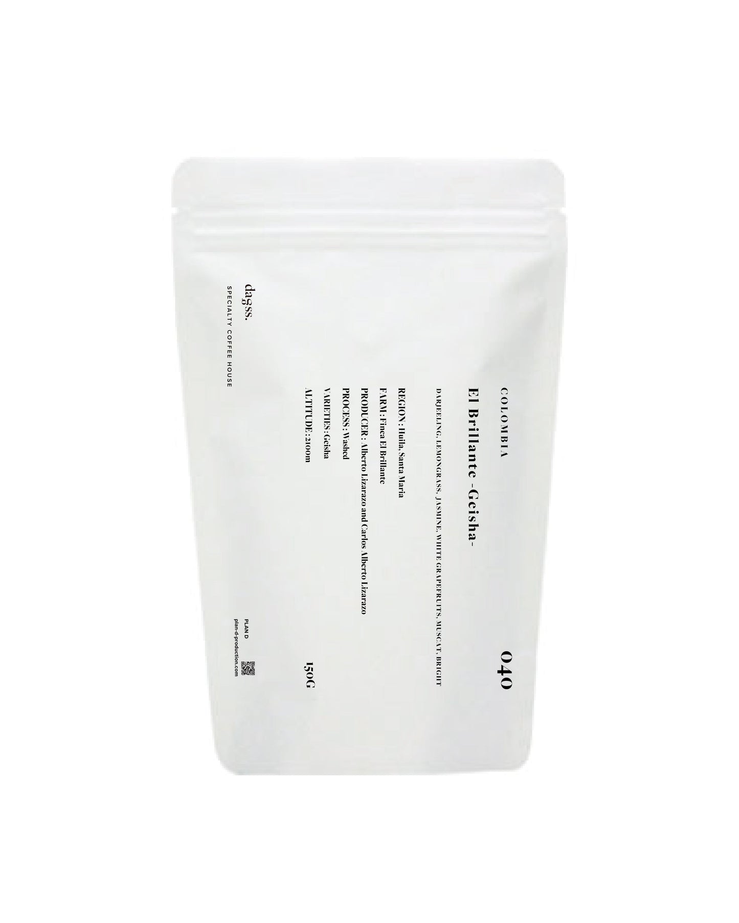 COLOMBIA El Brillante -Geisha- 150g