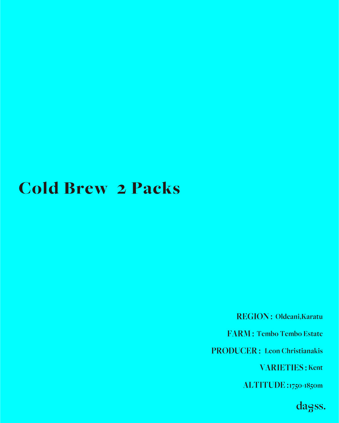 COLD BREW 2 PACKS  ２L分