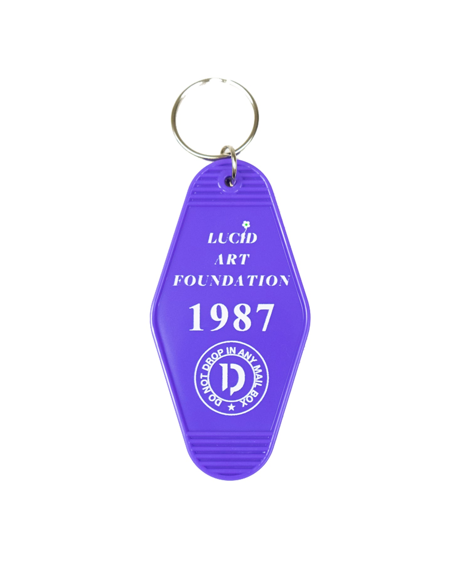 "LaF" MOTEL KEY TAG PURPLE