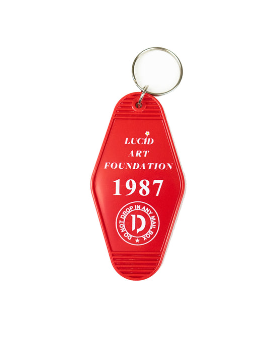 "LaF" MOTEL KEY TAG RED