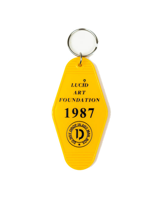 "LaF" MOTEL KEY TAG YELLOW