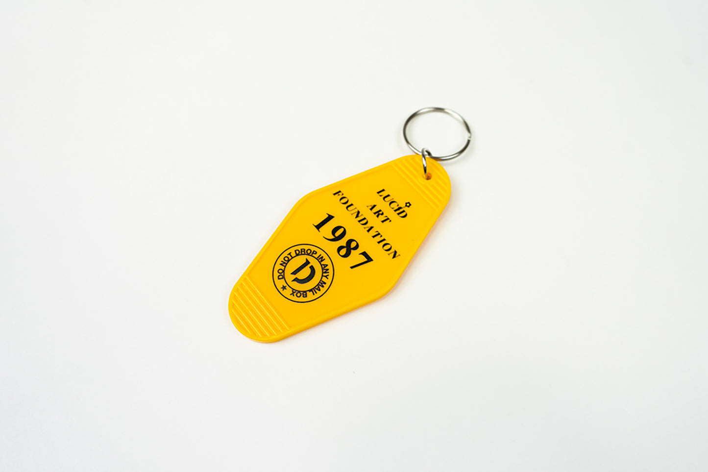 "LaF" MOTEL KEY TAG YELLOW