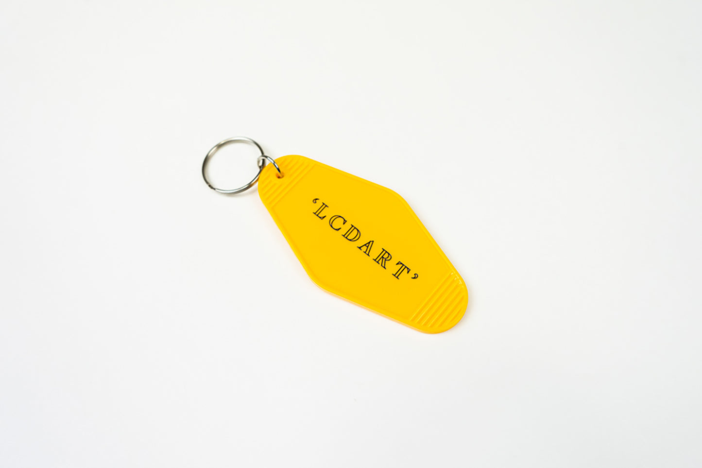 "LaF" MOTEL KEY TAG YELLOW