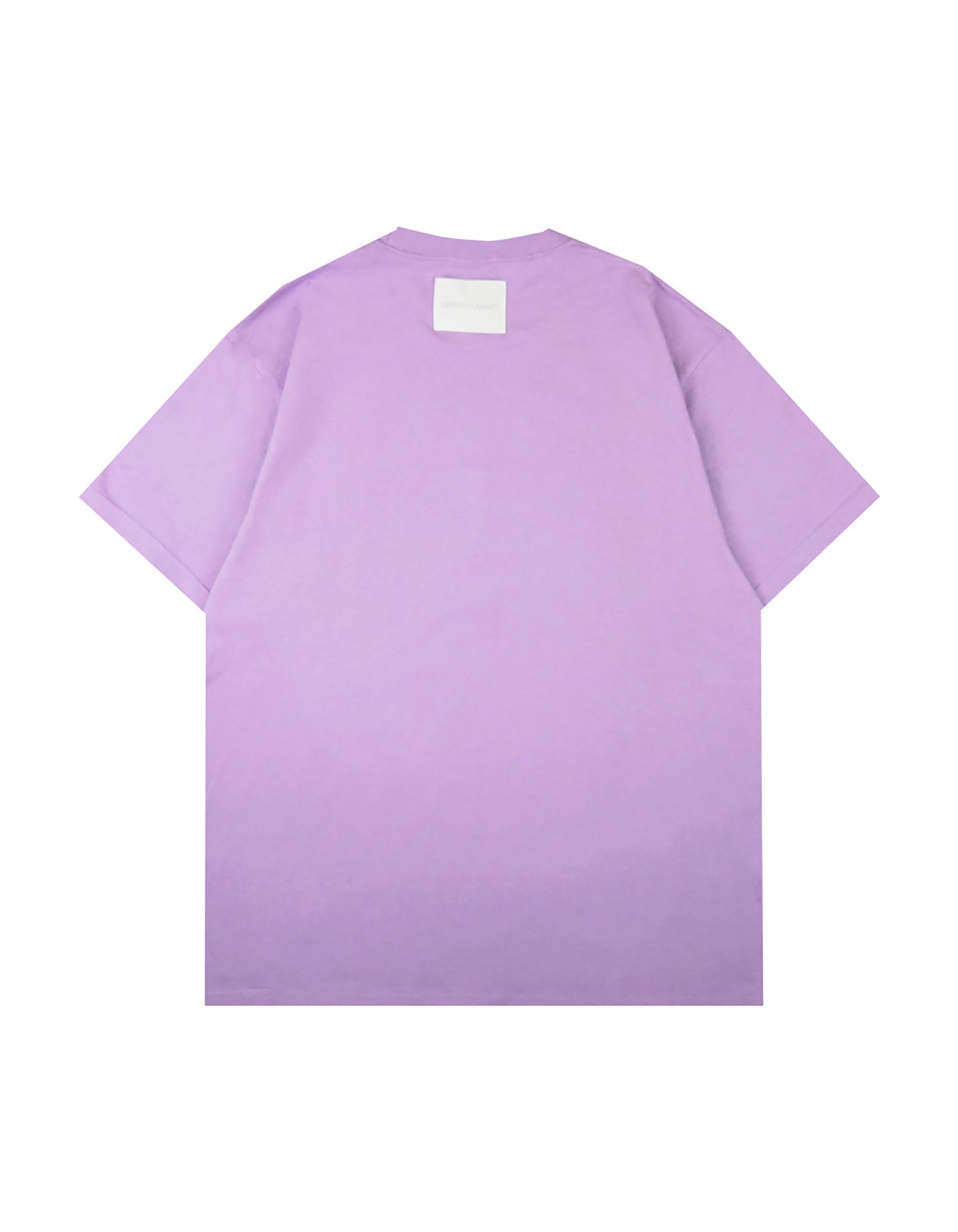 LOGO PRINT & EMBROIDERY  "LaF" TEE LIGHT PURPLE