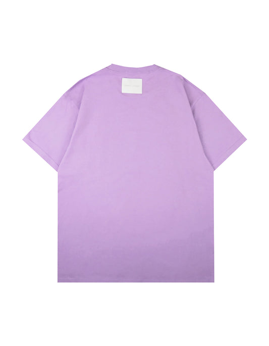 LOGO PRINT & EMBROIDERY "LaF" TEE LIGHT PURPLE