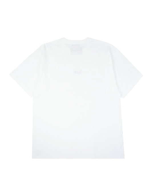 LOGO PRINT & EMBROIDERY "LaF" TEE WHITE