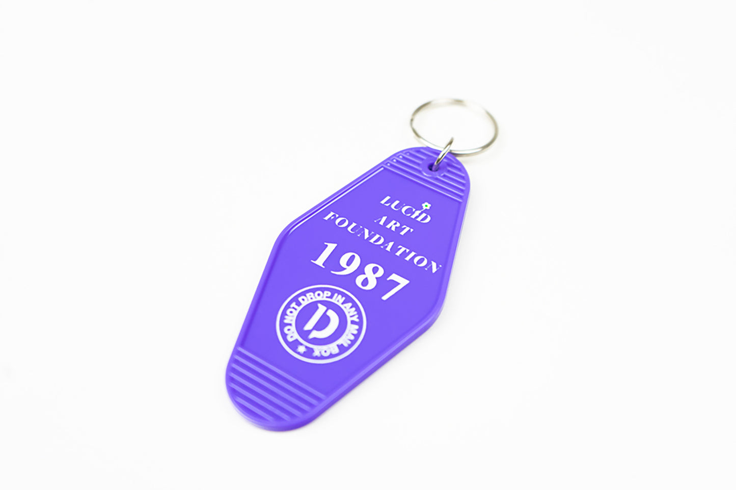 "LaF" MOTEL KEY TAG PURPLE