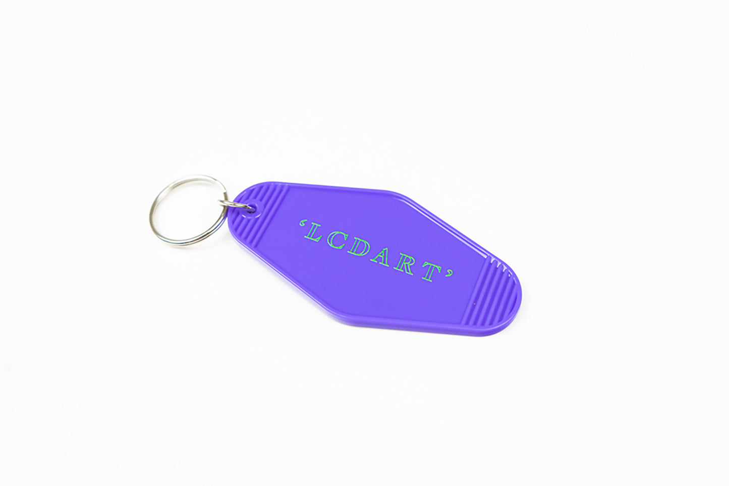 "LaF" MOTEL KEY TAG PURPLE