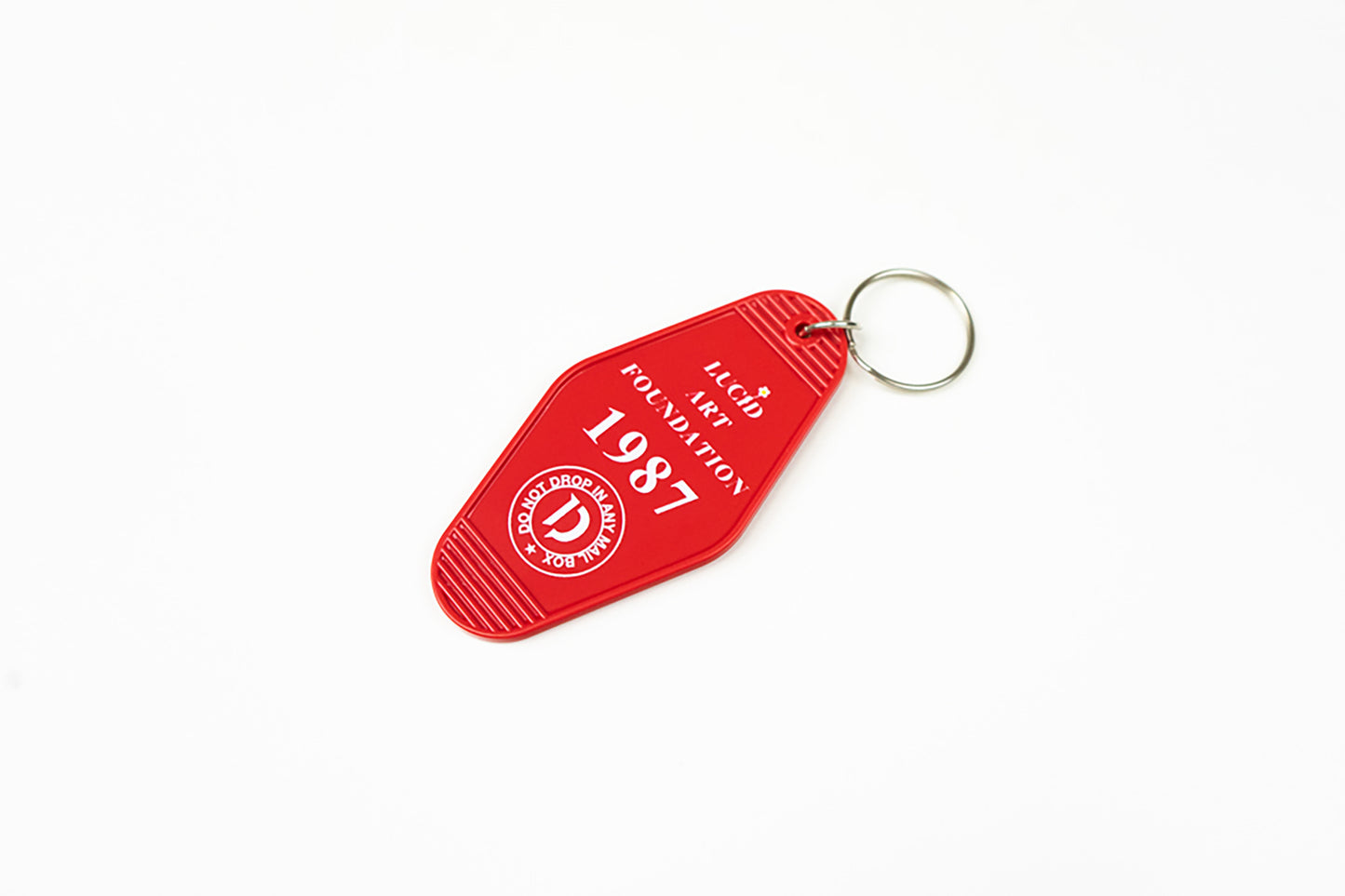 "LaF" MOTEL KEY TAG RED