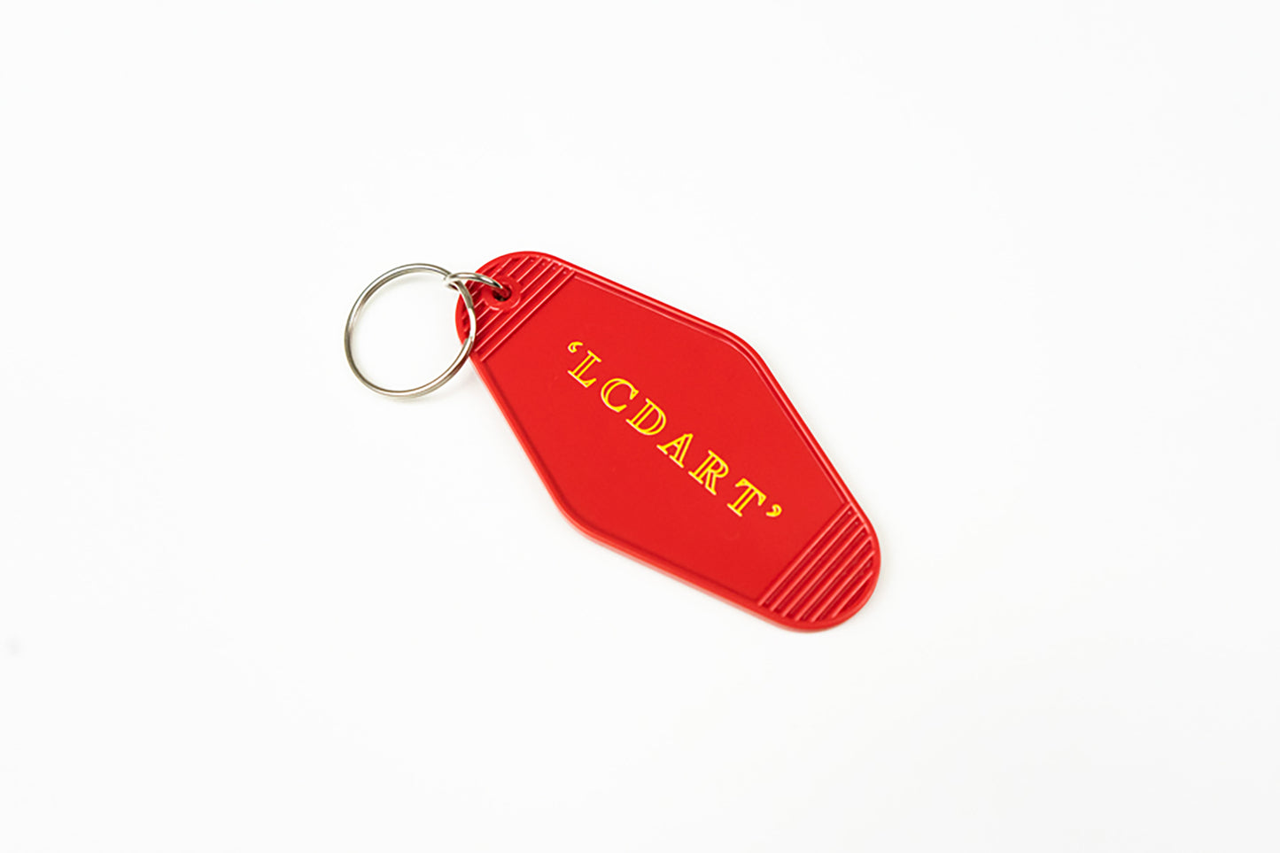 "LaF" MOTEL KEY TAG RED