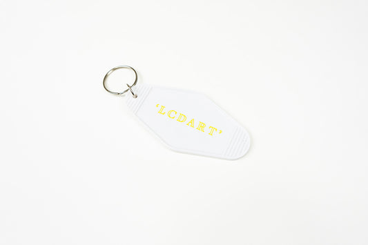 "LaF" MOTEL KEY TAG WHITE